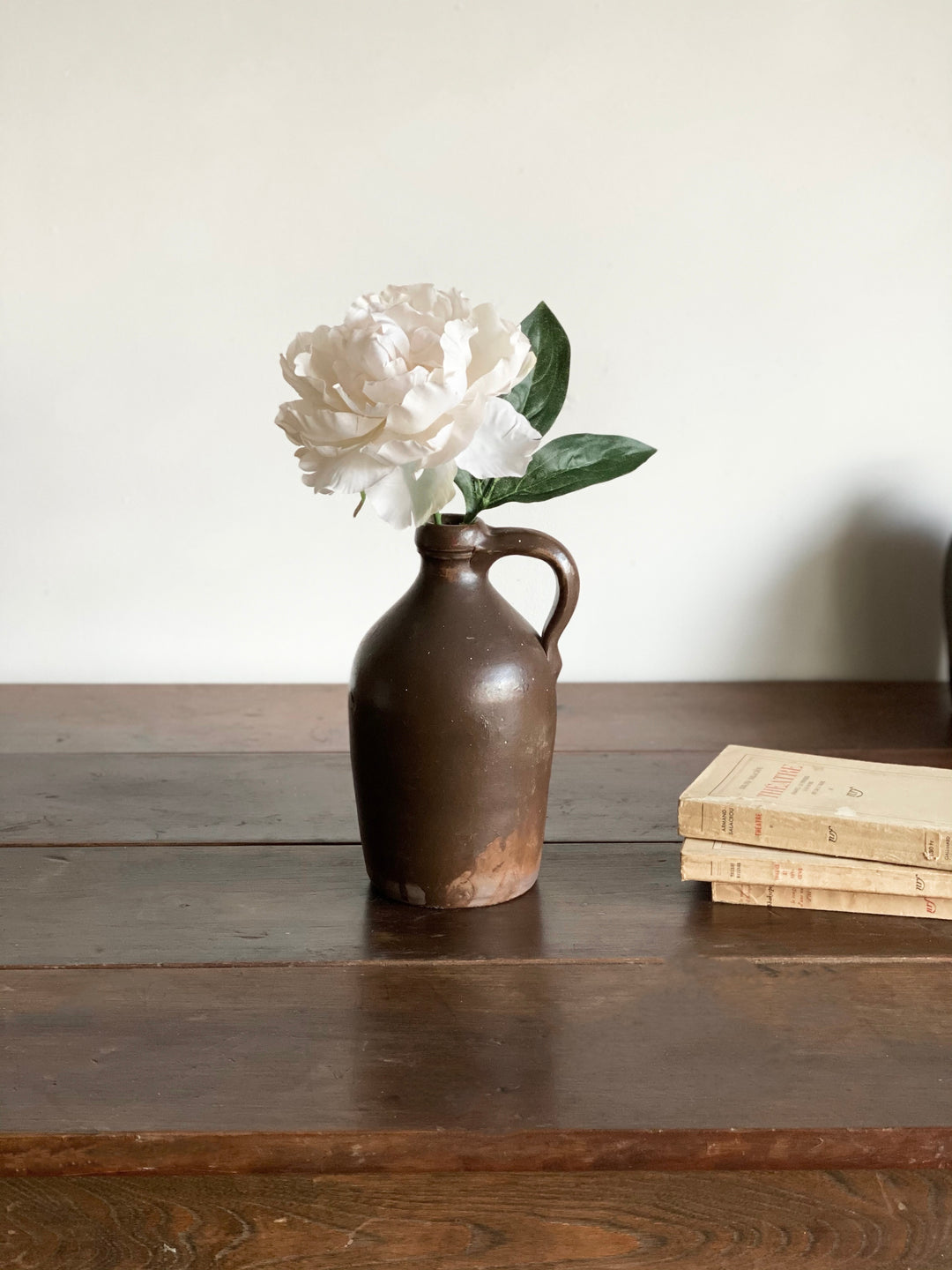 antique English stoneware crock