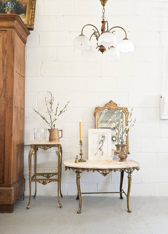 vintage french tulip light fixture