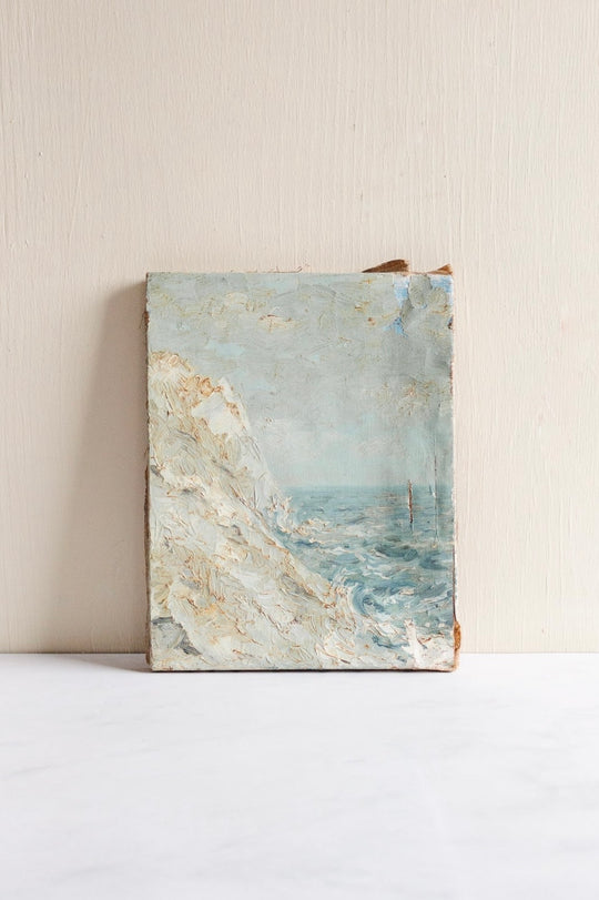 les falaises et la mer