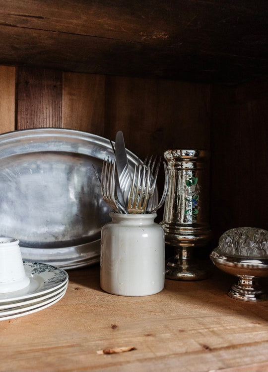 vintage French hotel silver engraved serving platters