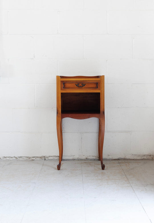 pair of midcentury French provincial nightstands