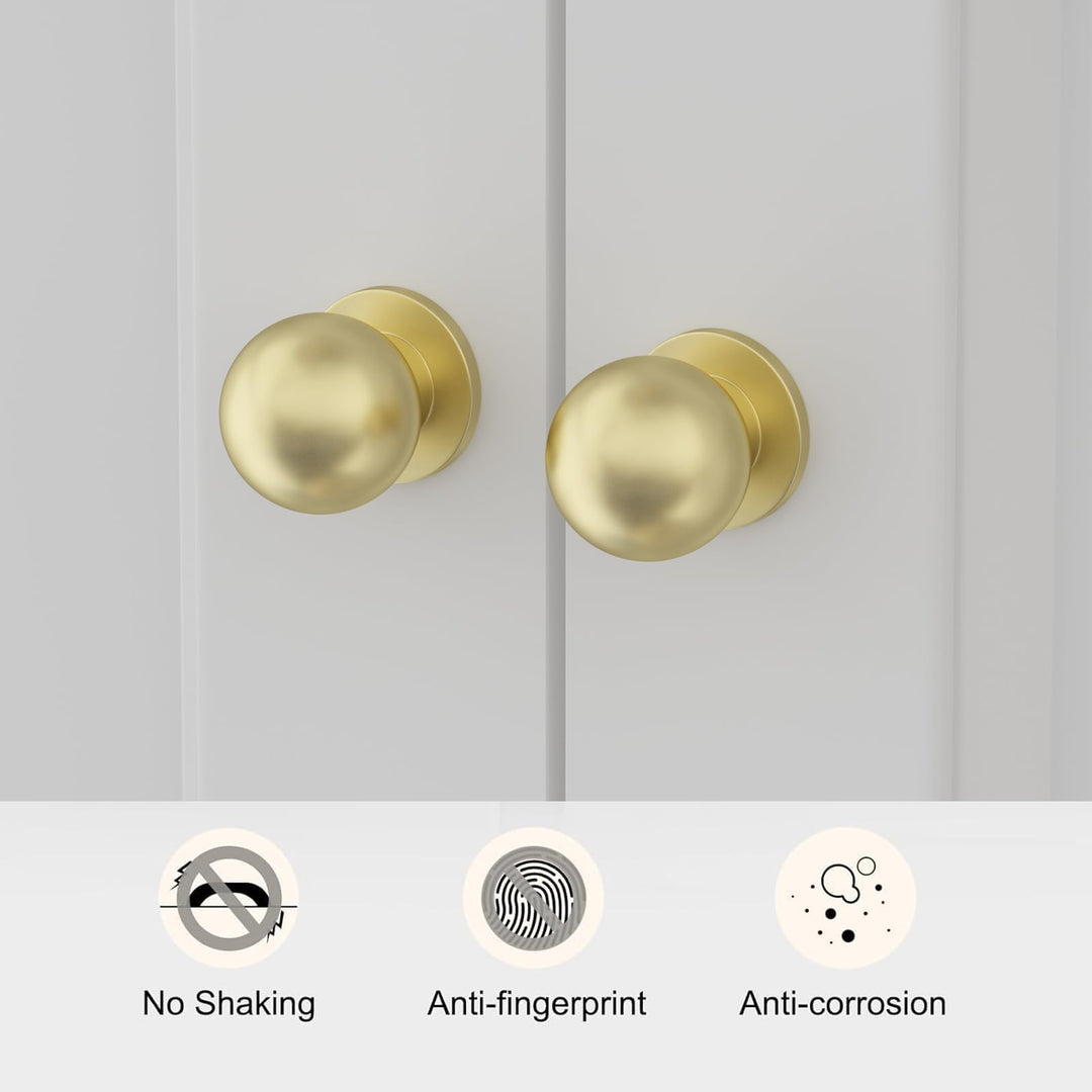 goldenwarm 10 Pack Antique Bronze Cabinet Knobs Antique Brass Knobs for Dresser Drawers Gold Kitchen Cabinet Knobs Vintage Dresser Handles and Knobs Zinc Alloy Single Hole Kitchen Cabinet Hardware
