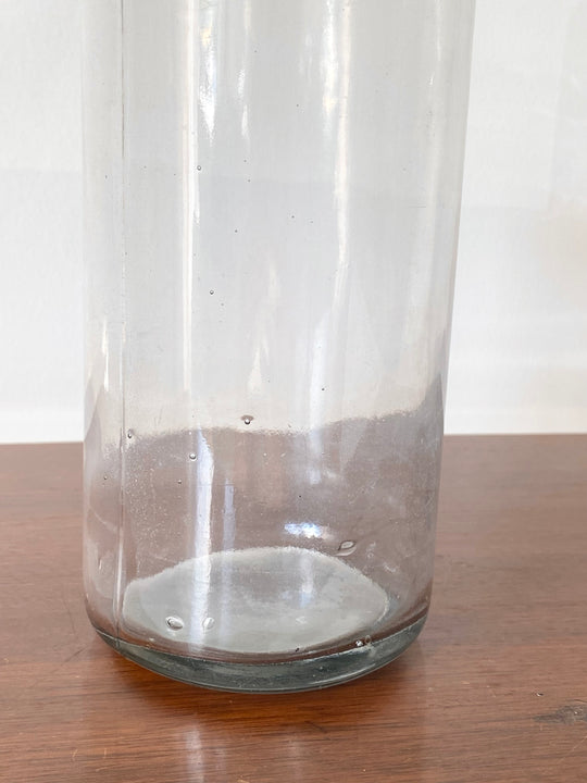 1920s French glass apothecary jar