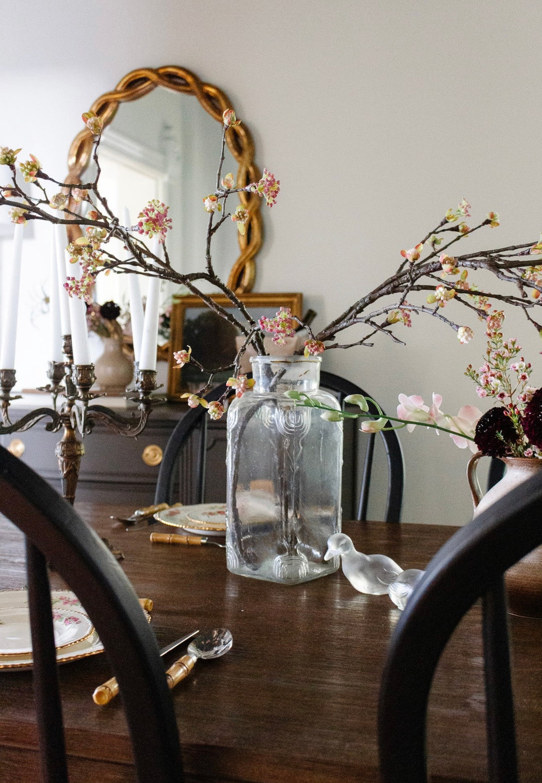 pair of vintage Baccarat crystal ducks