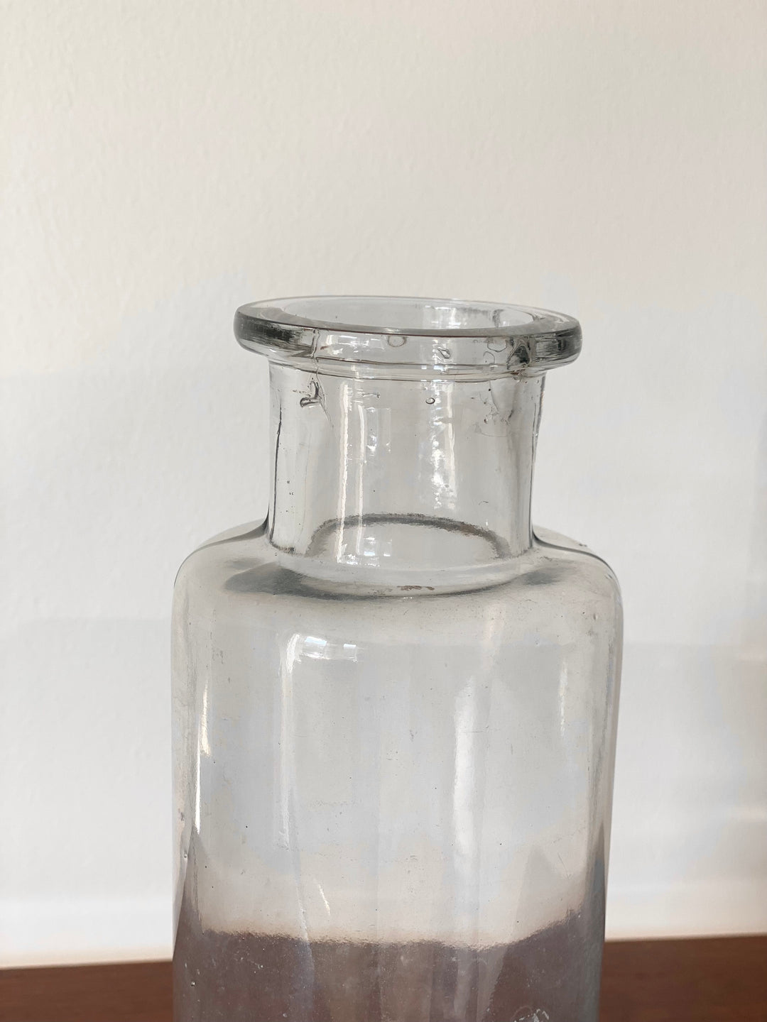 1920s French glass apothecary jar