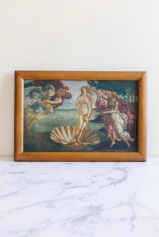 vintage French lithograph, "the birth of venus"