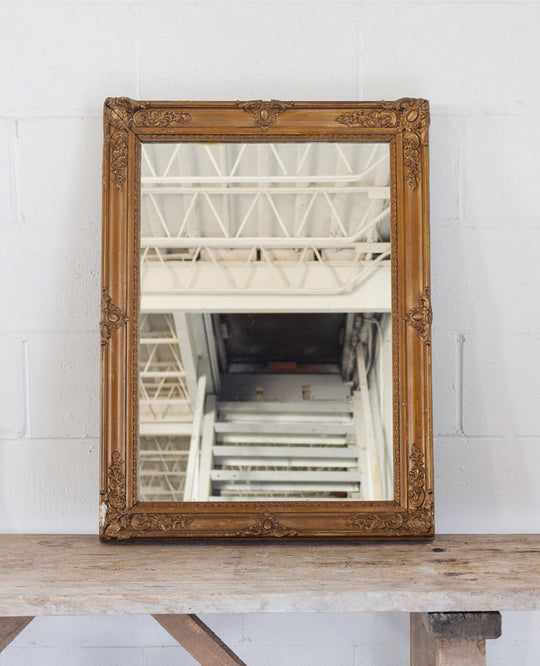 19th century French Napoleon gilt mirror