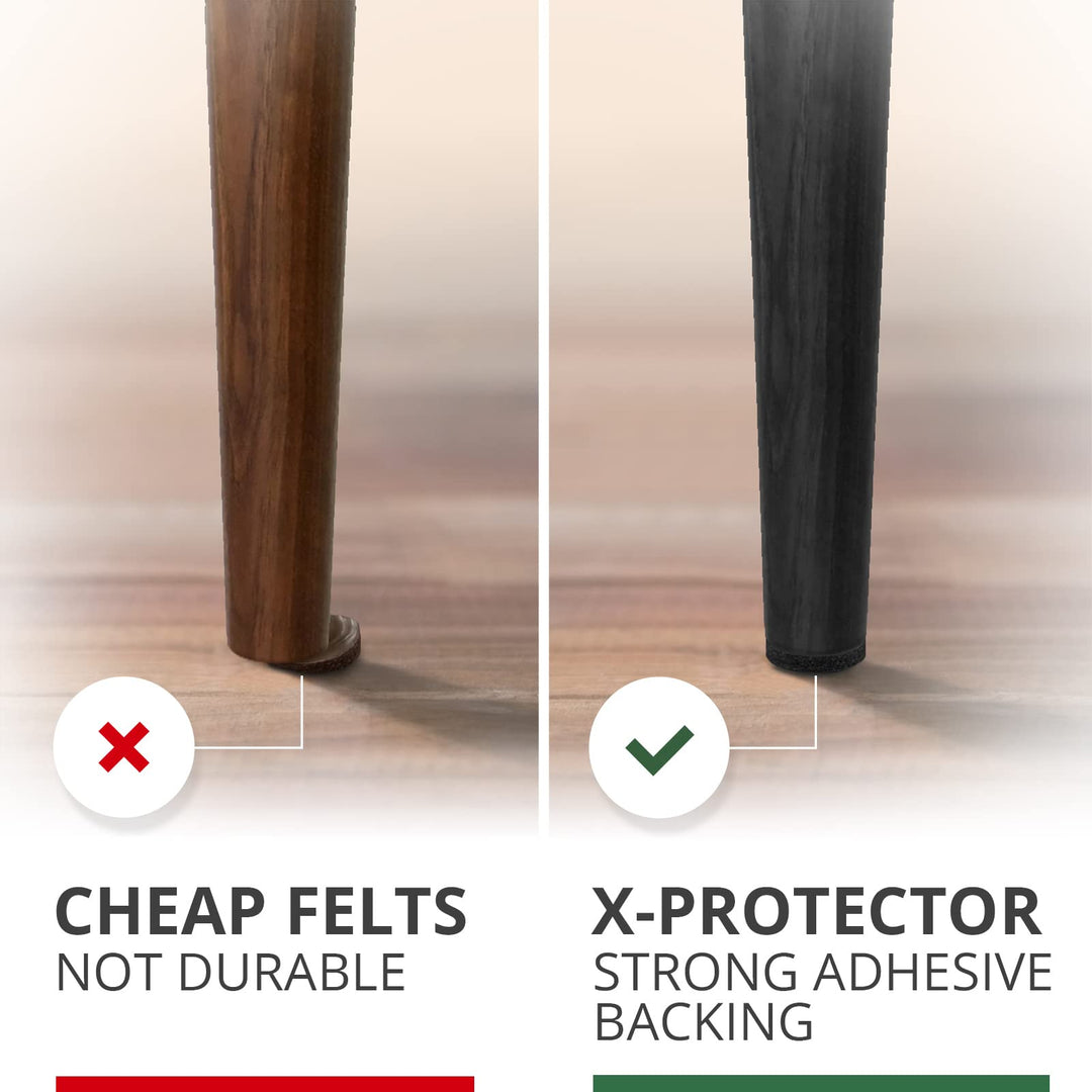Felt Furniture Pads X-PROTECTOR 235 PCS Premium Furniture Pads - Felt Pads Furniture Feet Best Wood Floor Protectors - Protect Your Hardwood & Laminate Flooring!