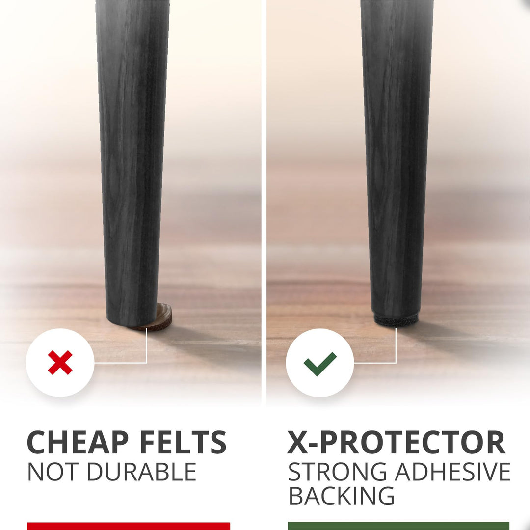Felt Furniture Pads X-PROTECTOR 235 PCS Premium Furniture Pads - Felt Pads Furniture Feet Best Wood Floor Protectors - Protect Your Hardwood & Laminate Flooring!