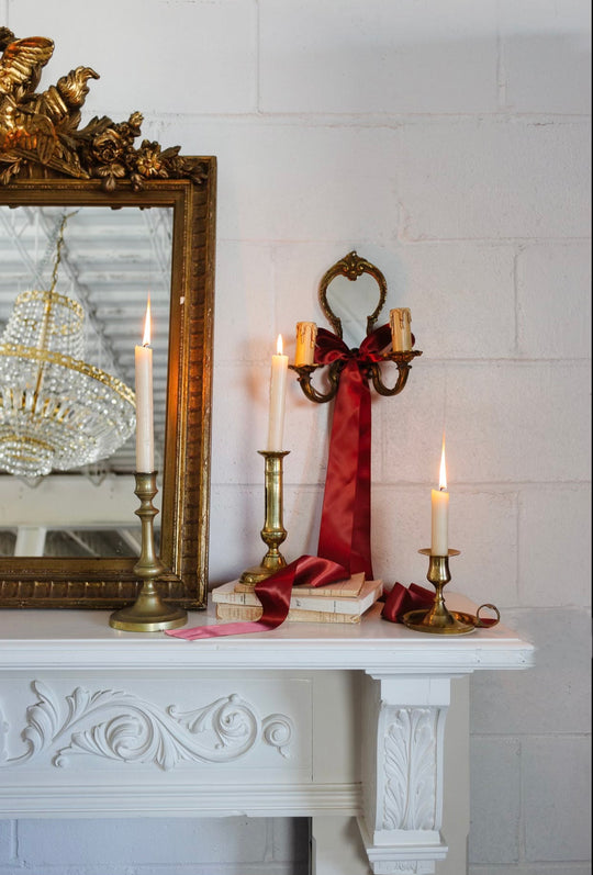 pair of 1930s French Rococo style mirrored sconces