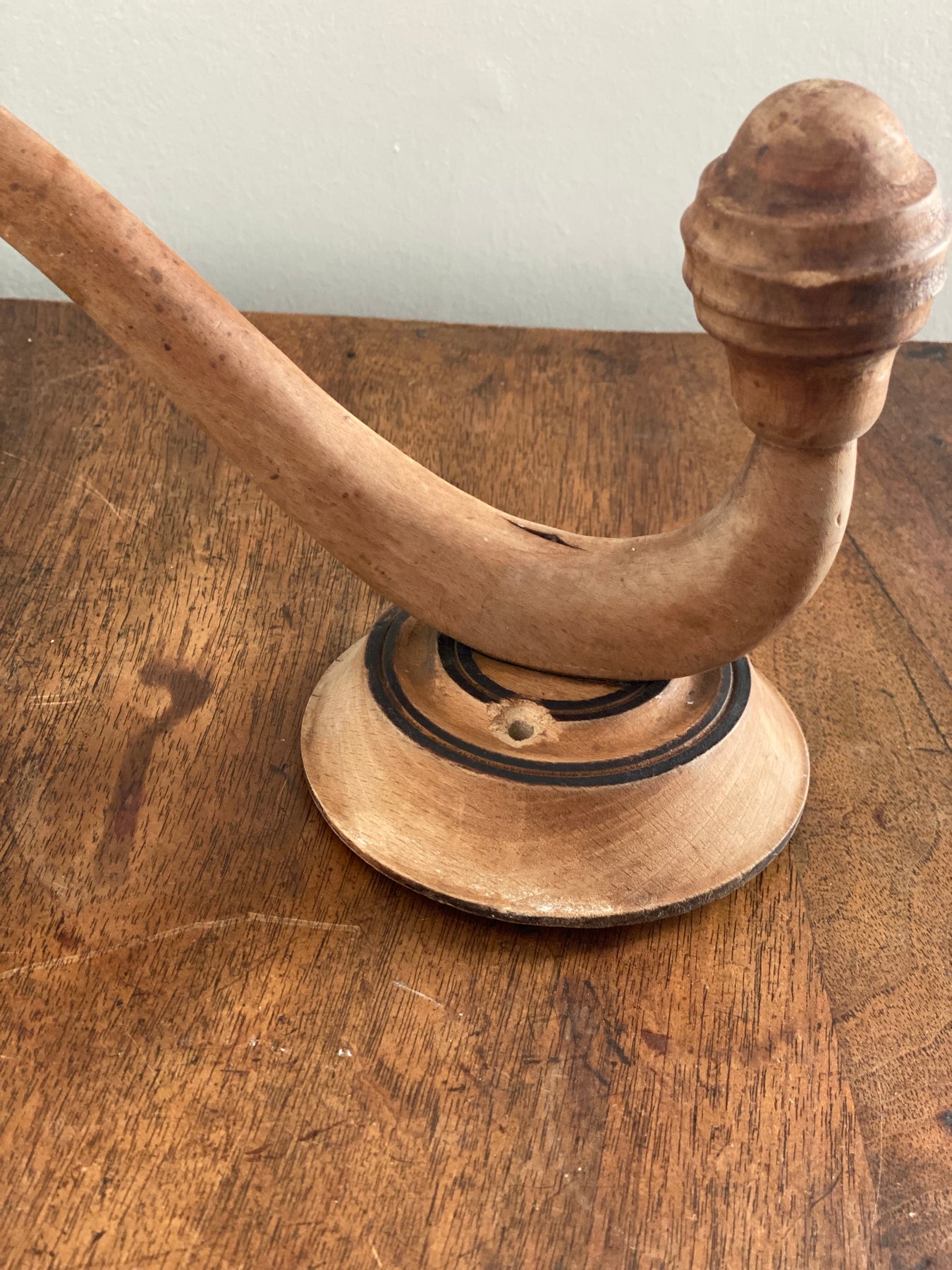 rare 1930s French style carved wood bistro coat hook Joliette