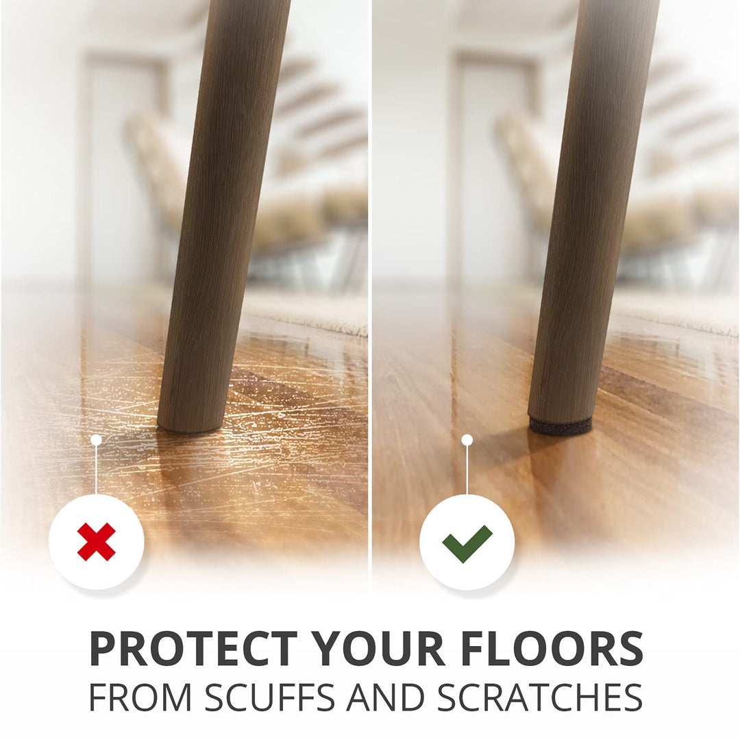 Felt Furniture Pads X-PROTECTOR 235 PCS Premium Furniture Pads - Felt Pads Furniture Feet Best Wood Floor Protectors - Protect Your Hardwood & Laminate Flooring!