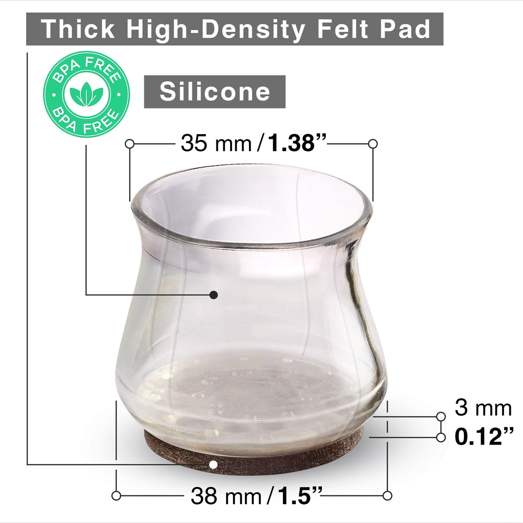 Felt Furniture Pads X-PROTECTOR 235 PCS Premium Furniture Pads - Felt Pads Furniture Feet Best Wood Floor Protectors - Protect Your Hardwood & Laminate Flooring!