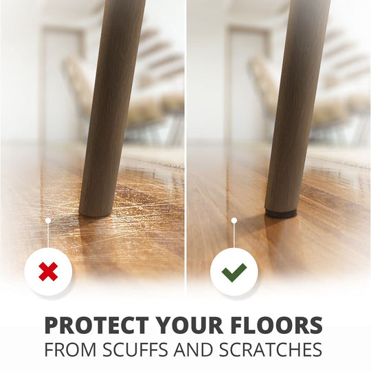 Felt Furniture Pads X-PROTECTOR 235 PCS Premium Furniture Pads - Felt Pads Furniture Feet Best Wood Floor Protectors - Protect Your Hardwood & Laminate Flooring!
