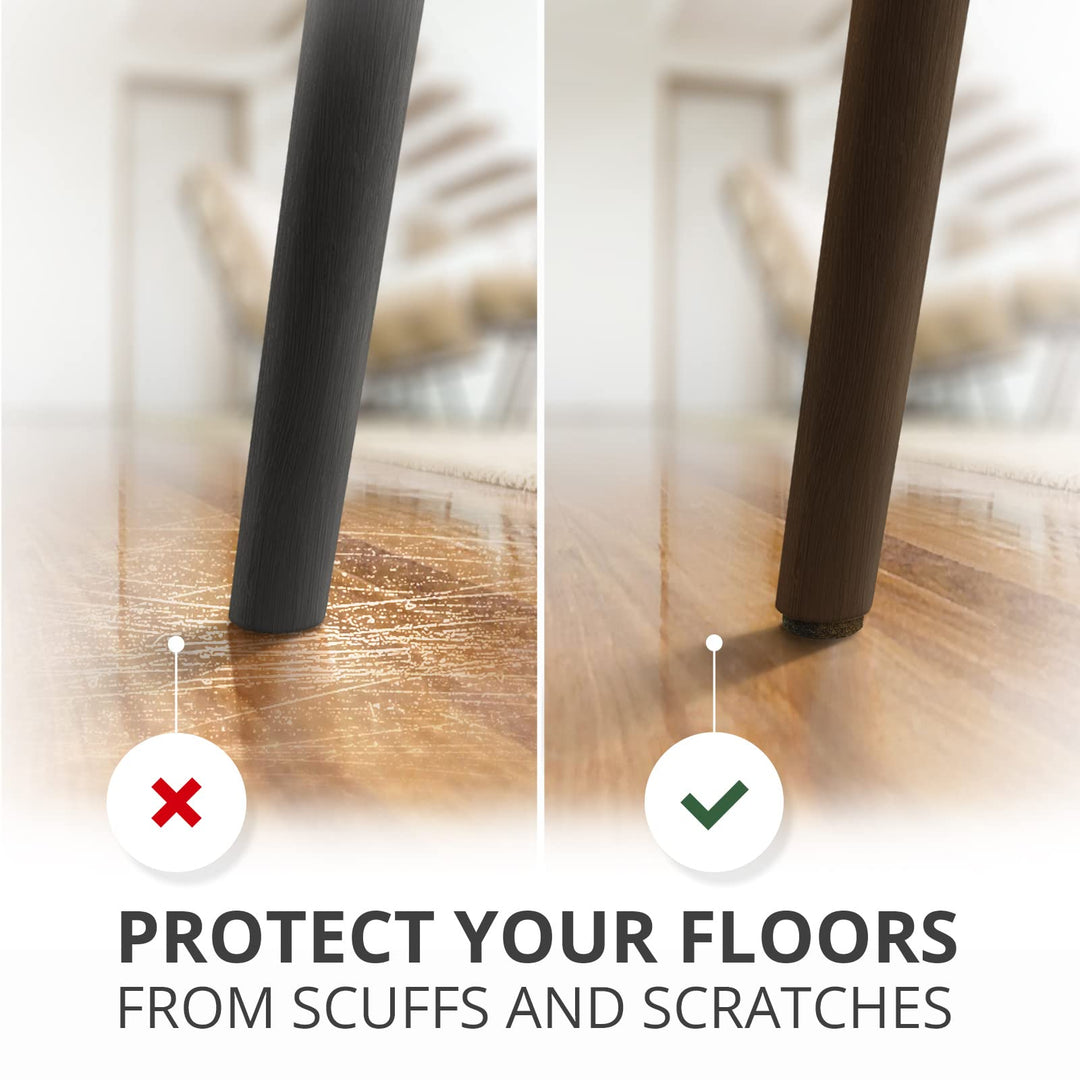 Felt Furniture Pads X-PROTECTOR 235 PCS Premium Furniture Pads - Felt Pads Furniture Feet Best Wood Floor Protectors - Protect Your Hardwood & Laminate Flooring!