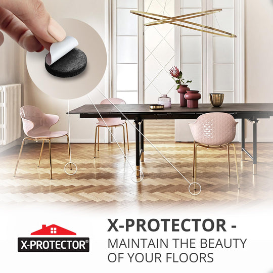 Felt Furniture Pads X-PROTECTOR 235 PCS Premium Furniture Pads - Felt Pads Furniture Feet Best Wood Floor Protectors - Protect Your Hardwood & Laminate Flooring!