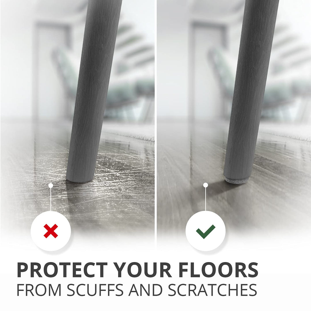 Felt Furniture Pads X-PROTECTOR 235 PCS Premium Furniture Pads - Felt Pads Furniture Feet Best Wood Floor Protectors - Protect Your Hardwood & Laminate Flooring!