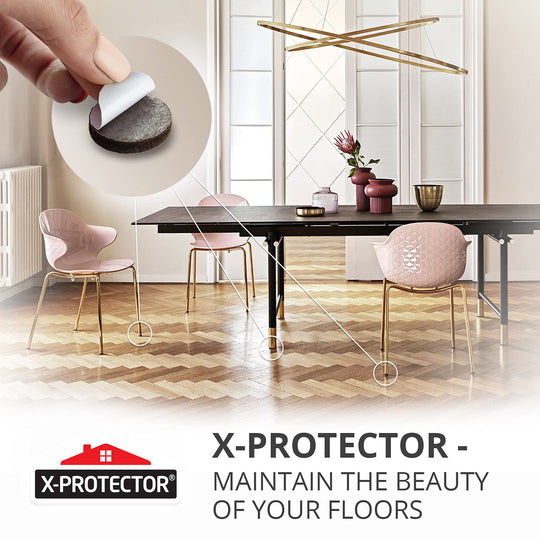 Felt Furniture Pads X-PROTECTOR 235 PCS Premium Furniture Pads - Felt Pads Furniture Feet Best Wood Floor Protectors - Protect Your Hardwood & Laminate Flooring!