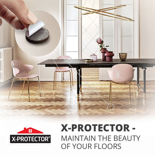 Felt Furniture Pads X-PROTECTOR 235 PCS Premium Furniture Pads - Felt Pads Furniture Feet Best Wood Floor Protectors - Protect Your Hardwood & Laminate Flooring!