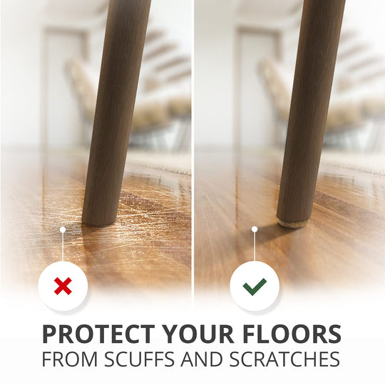 Felt Furniture Pads X-PROTECTOR 235 PCS Premium Furniture Pads - Felt Pads Furniture Feet Best Wood Floor Protectors - Protect Your Hardwood & Laminate Flooring!
