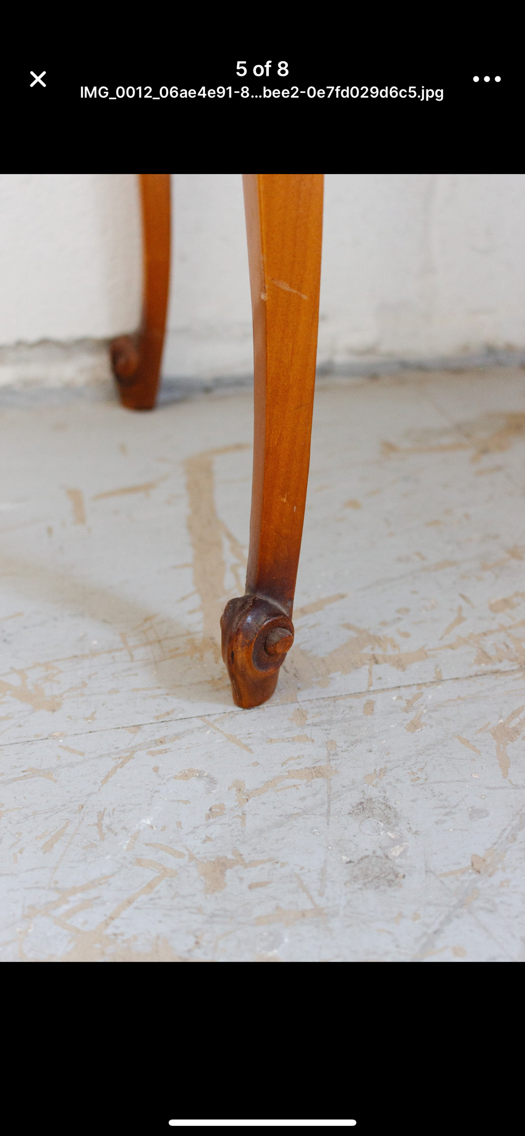 pair of midcentury French provincial nightstands