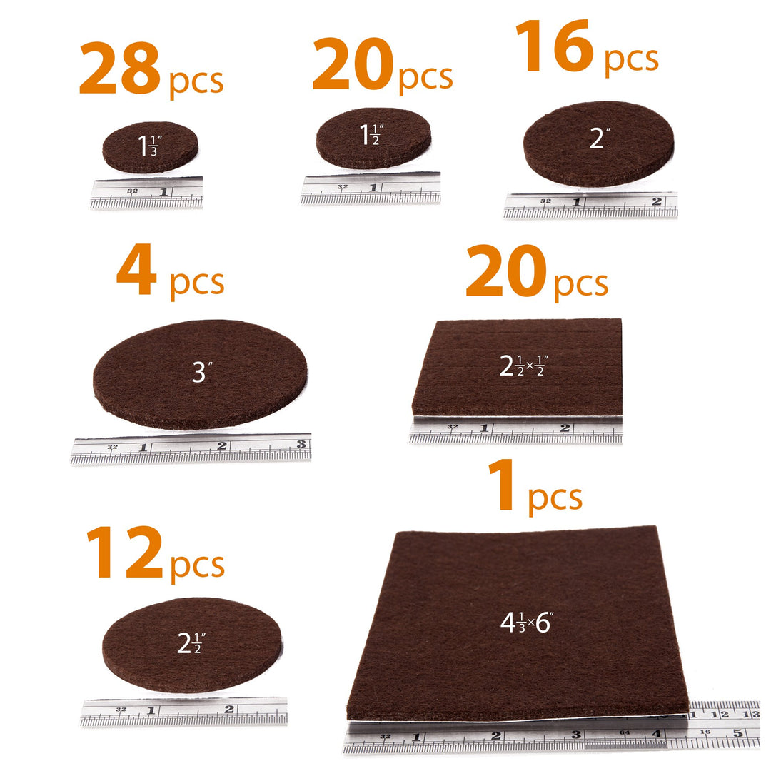 Felt Furniture Pads X-PROTECTOR 235 PCS Premium Furniture Pads - Felt Pads Furniture Feet Best Wood Floor Protectors - Protect Your Hardwood & Laminate Flooring!
