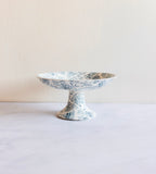rare 19th century french Longwy "éventails" transferware pedestal bowl