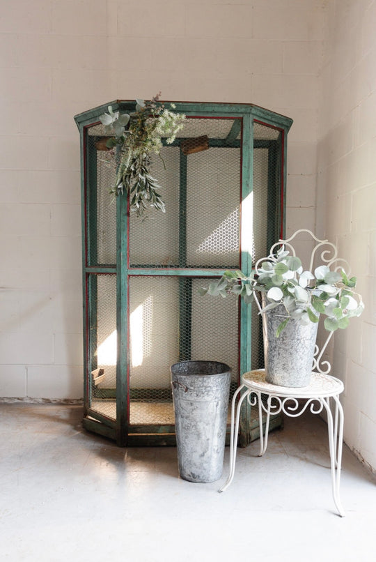 turn of the century French wood aviary