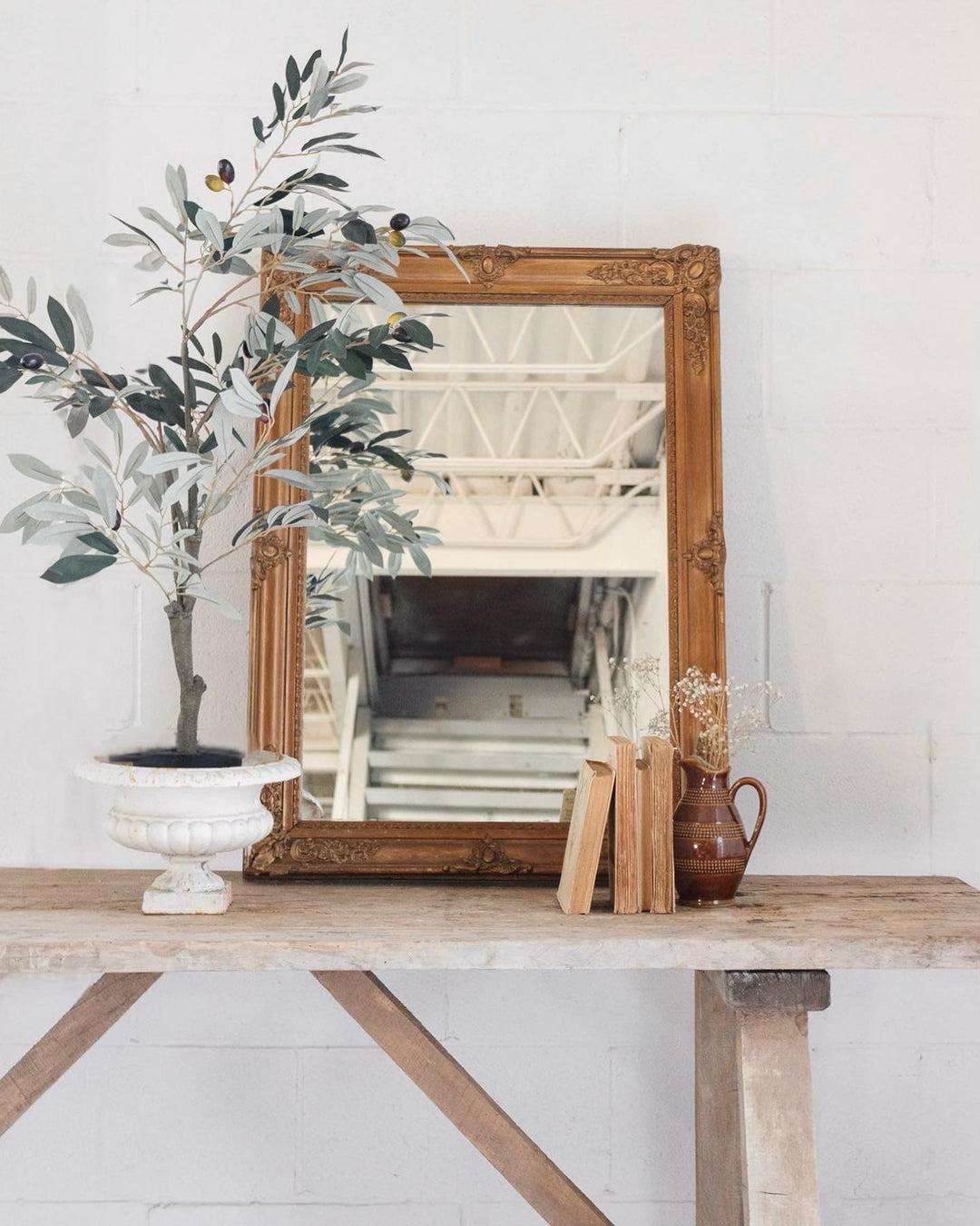 19th century French Napoleon gilt mirror