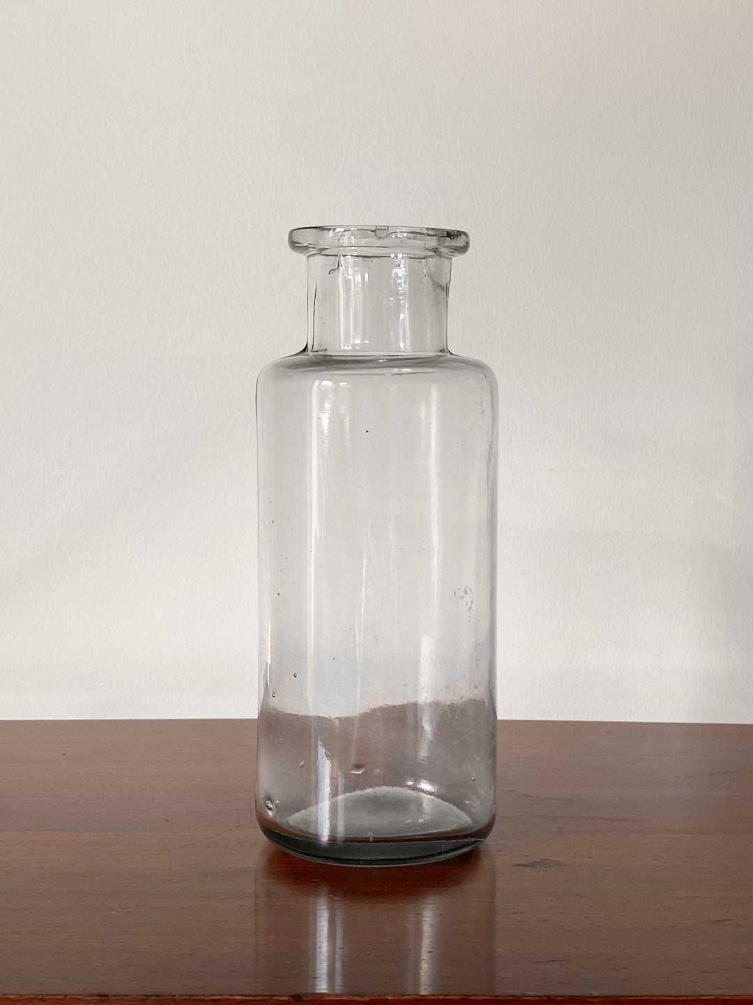 1920s French glass apothecary jar