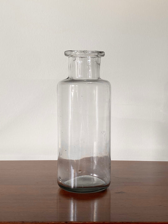 1920s French glass apothecary jar