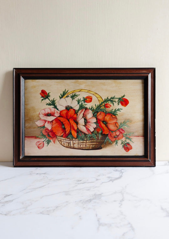 le bouquet dans le panier