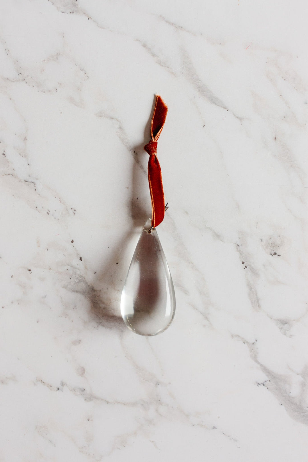 rare antique french smooth rounded teardrop crystal, three options