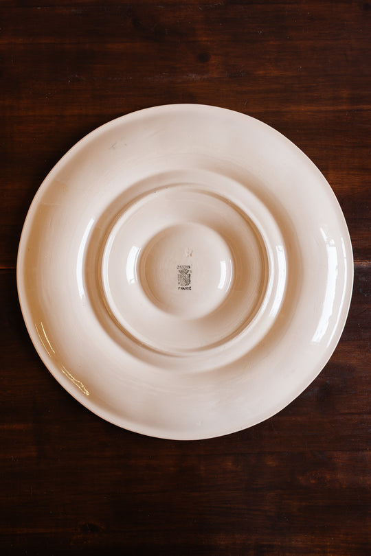 1920s digoin sarreguemines large pink oyster platter