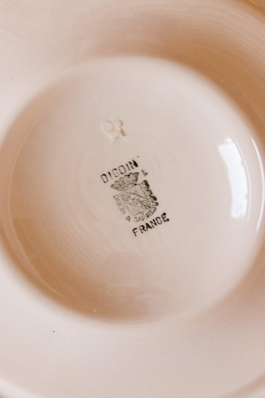 1920s digoin sarreguemines large pink oyster platter