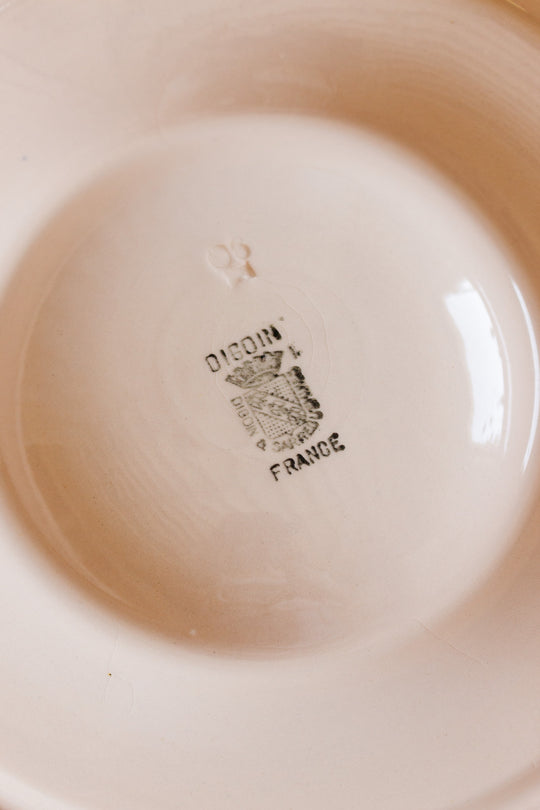 1920s digoin sarreguemines large pink oyster platter