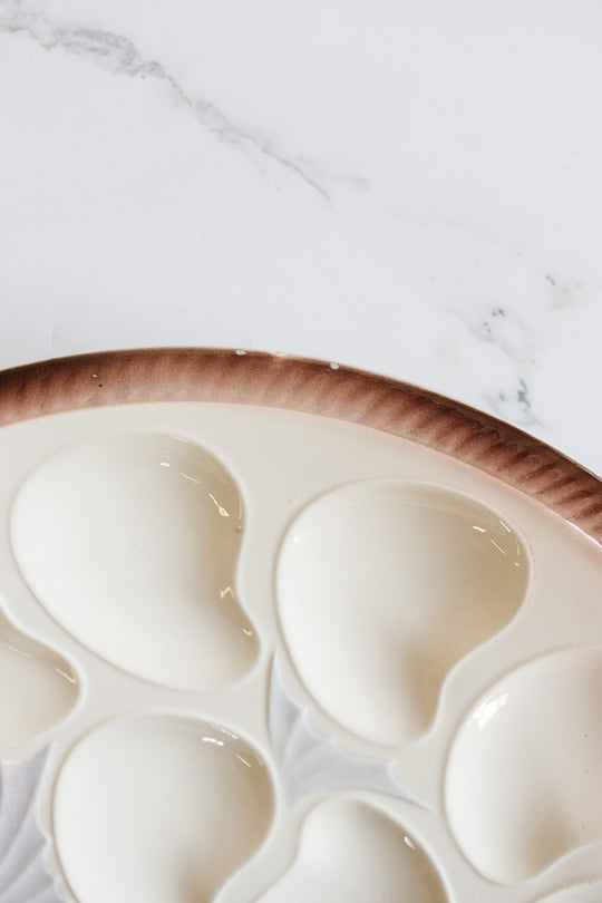 1930s longwy extra large oyster platter