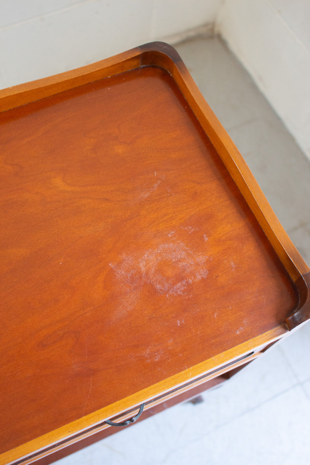 pair of midcentury French provincial nightstands