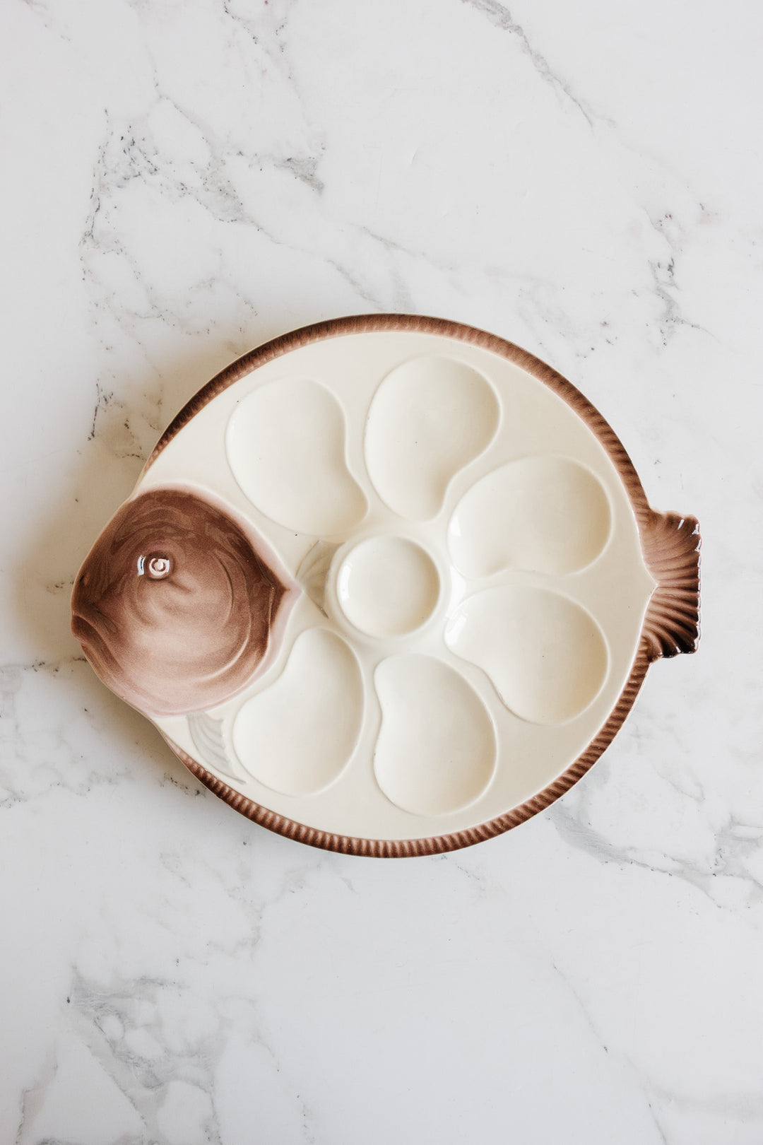 1930s french longwy oyster plates