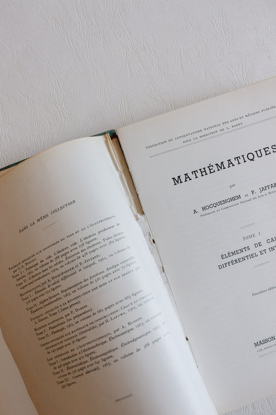 Mathématiques Tome I: éléments de calcul différentiel et intégral