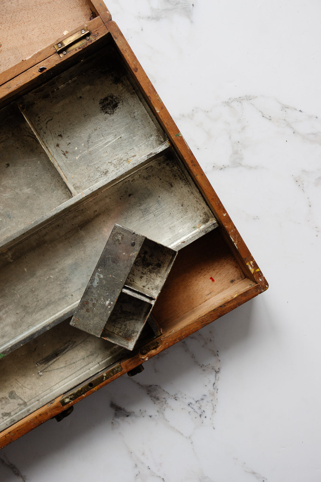 vintage french artist's paint box