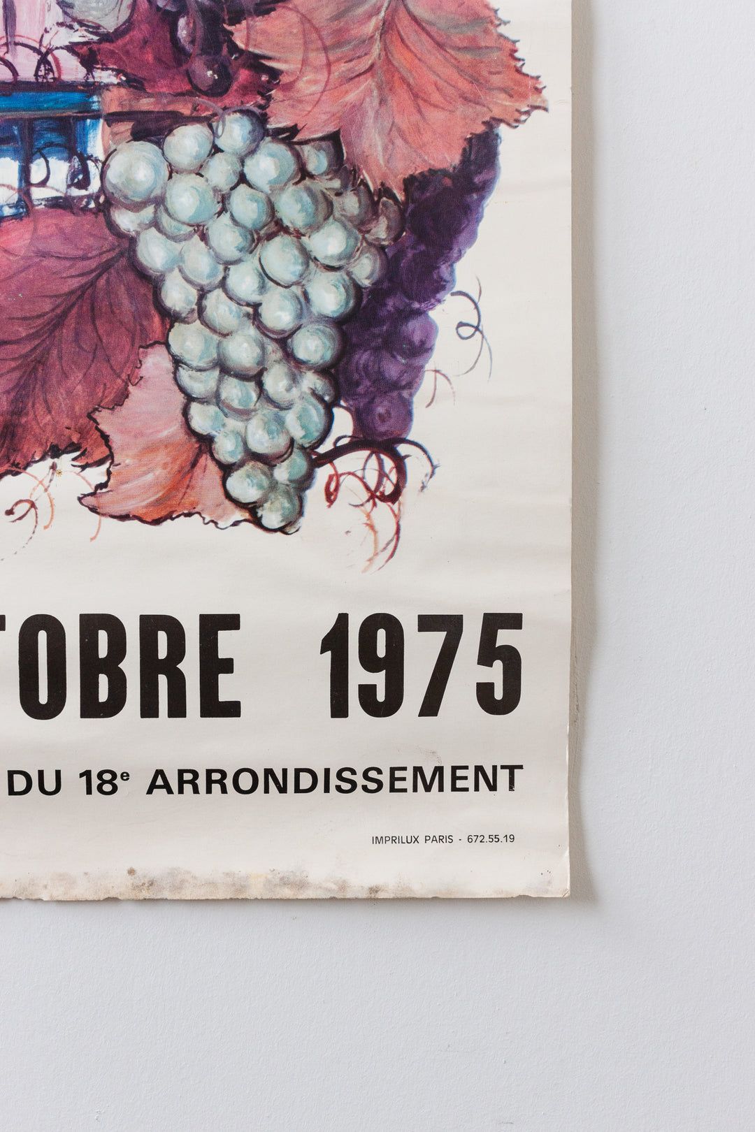 “Fête des Vendanges Montmartre 1975” original promotional poster