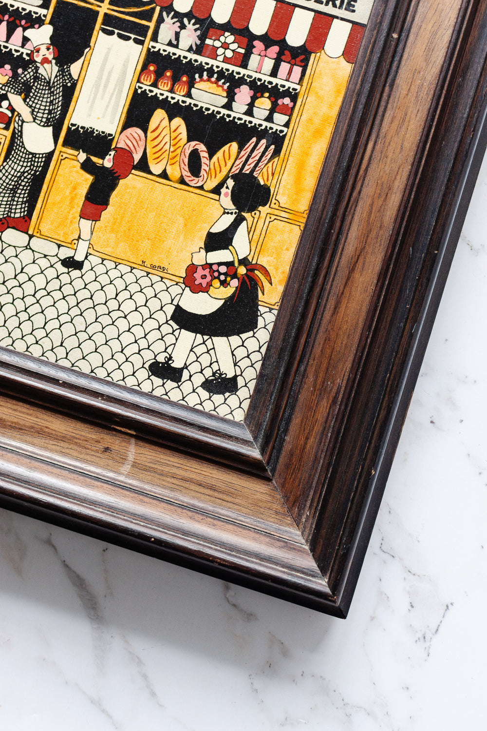 1970s Micheal cordi french naive painting