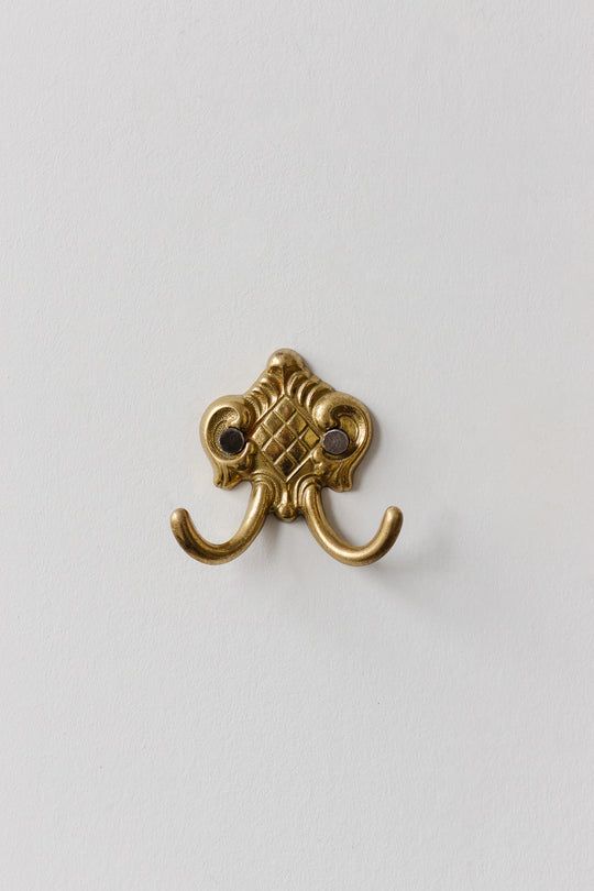 vintage french brass wall hook