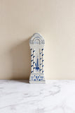 rare 1950s French faience delft complete mantle set