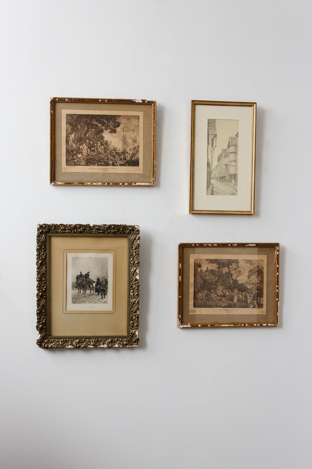 la maison à tourelle pair of antique prints