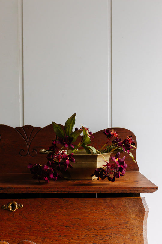 antique french brass jardinere