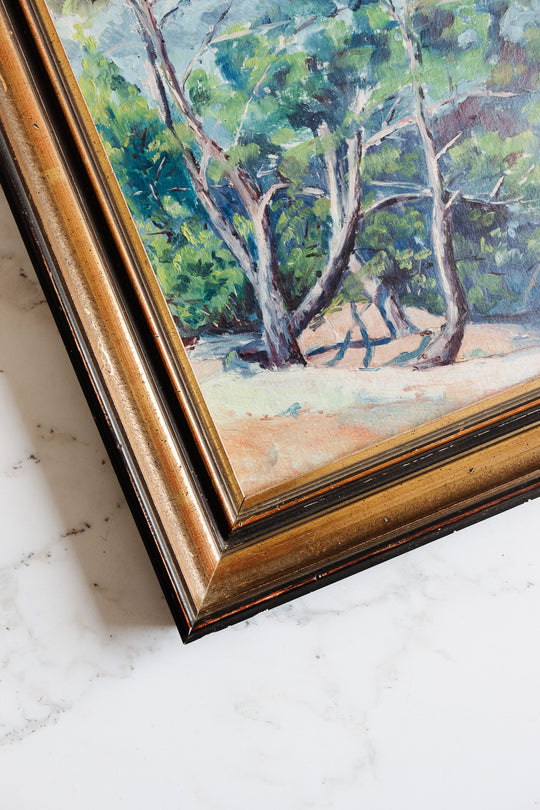 arbres à flanc de colline