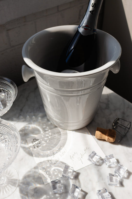 midcentury revol france ironstone champagne bucket