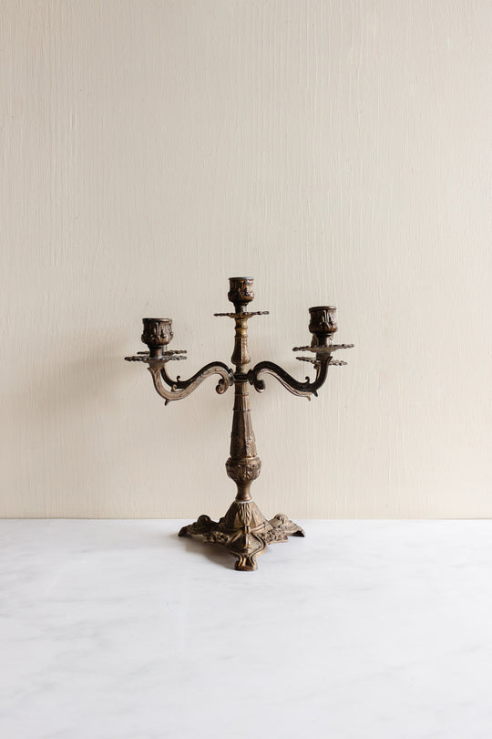 antique French rococo gilt ormolu candelabra